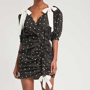 ZIMMERMANN Painted Hearts Black Mini Dress 1